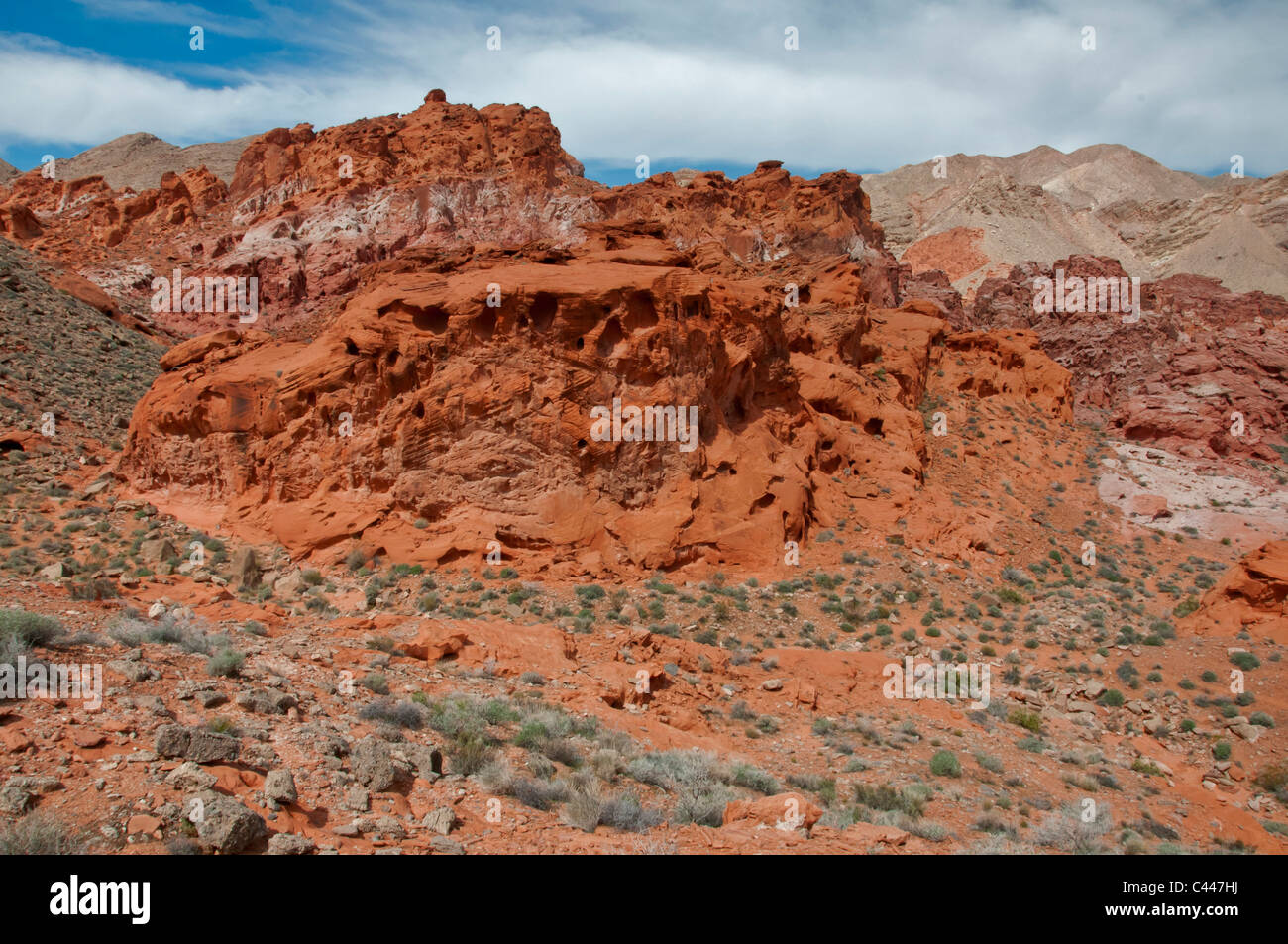 Schüssel mit Feuer, Lake Mead National Recreation Area, Nevada, USA, Nordamerika, Amerika, Landschaft Stockfoto