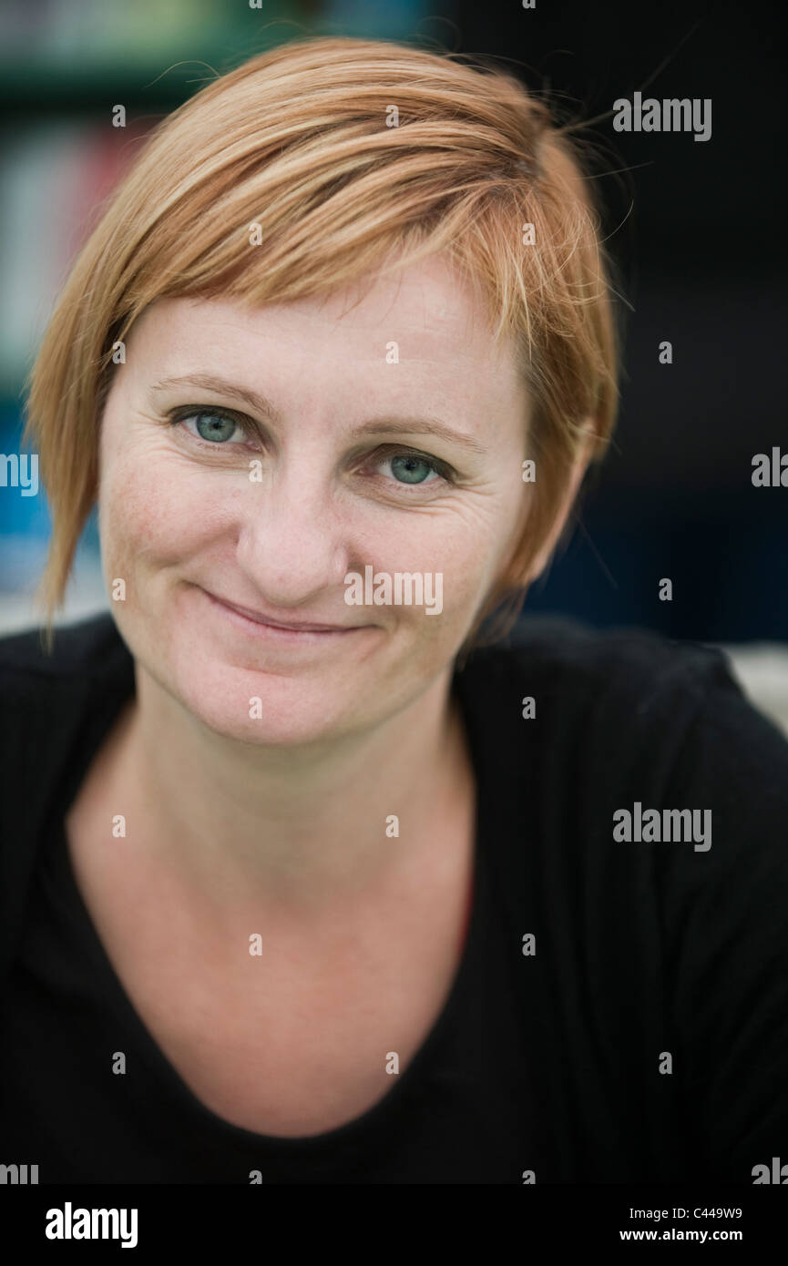 Emily Gravett Autor von Kinder Bilderbüchern abgebildet bei Hay Festival 2011 Stockfoto