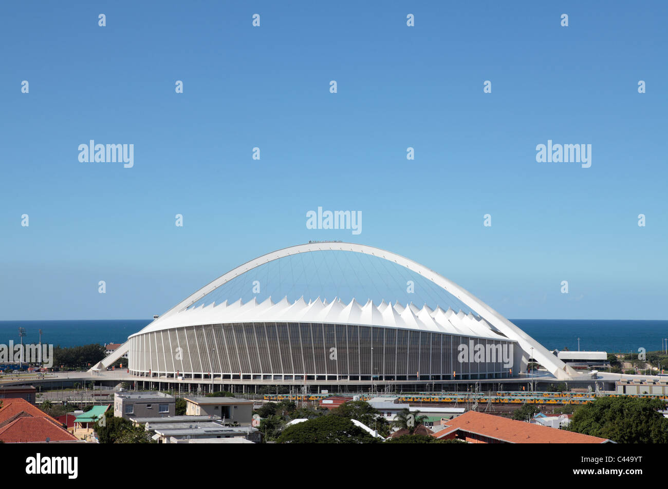 Moses Mabhida Stadion, Durban, KwaZulu-Natal, Südafrika Stockfoto