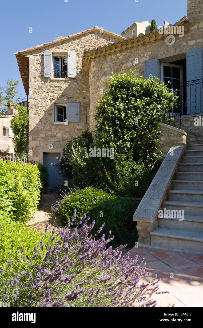 Provence Dorf Haus Restaurierung von Bruno Lafourcade in Menerbes Stockfoto