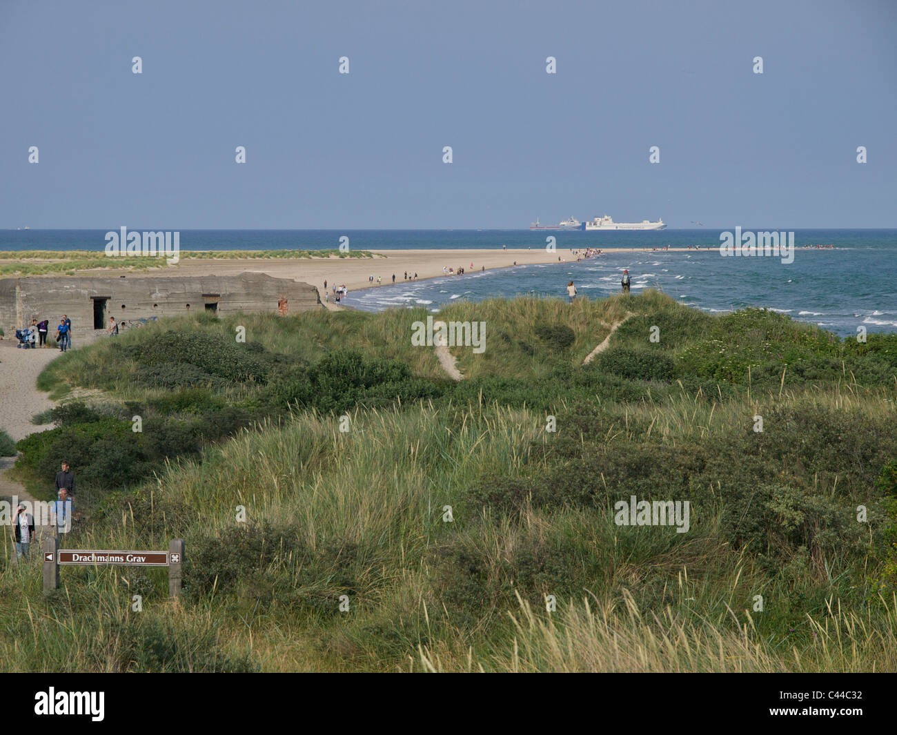 Skagen, Jütland, Dänemark, Meer, Küste, Natur, bunker Stockfoto