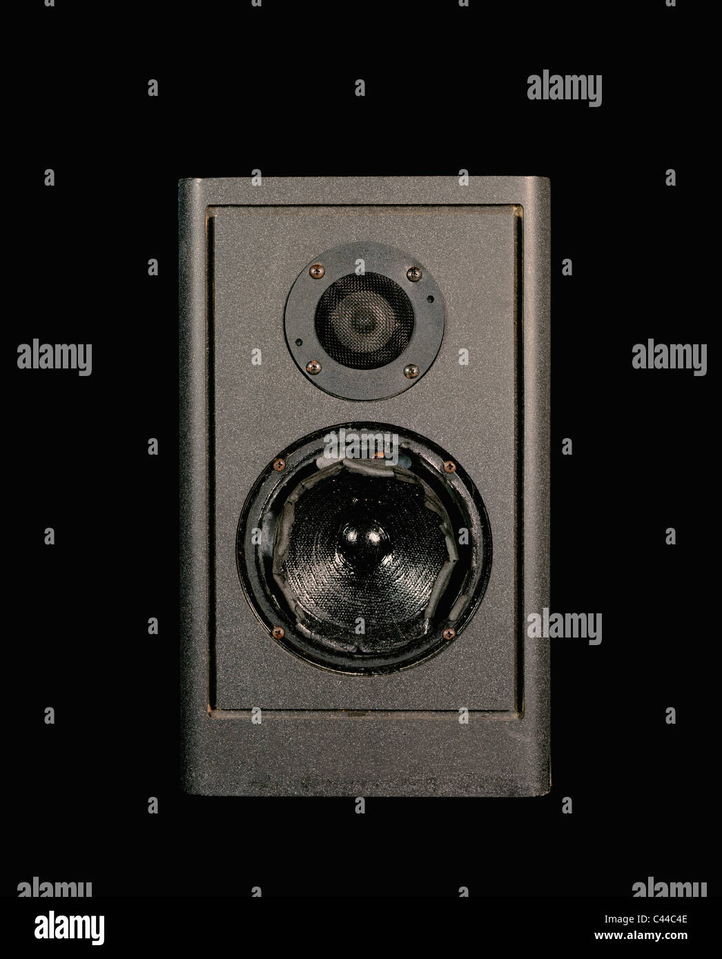 Ein Stereo-Lautsprecher, Vorderansicht Stockfoto