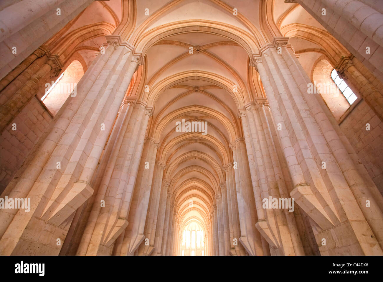 Kloster Santa Maria de Alcobaça (UNESCO Weltkulturerbe), Alcobaça, Estremadura, Portugal Stockfoto