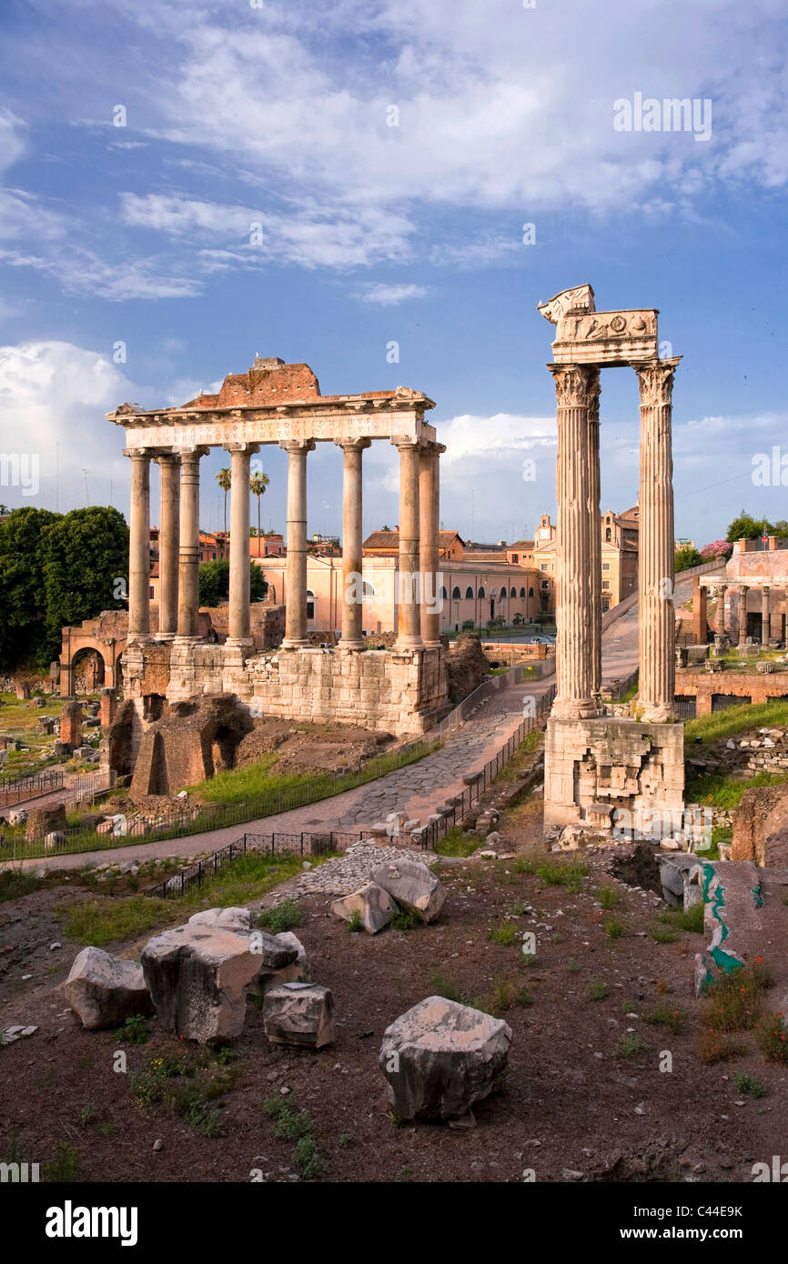 Das Forum Romanum, Rom, Italien Stockfoto