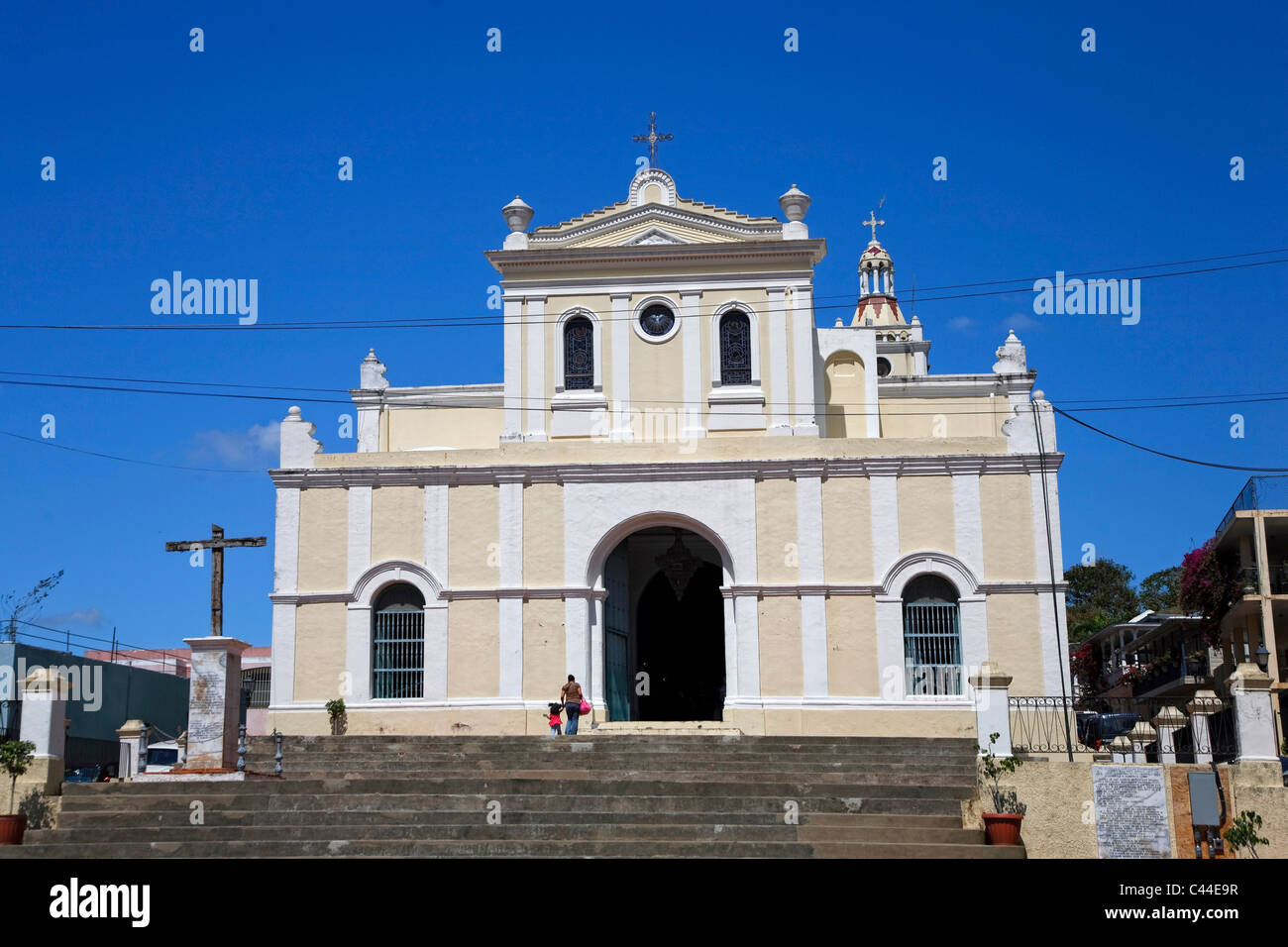 Kirche San German de Auxerre im historischen Zentrum von San German, auf  der tropischen Karibikinsel Puerto Rico, USA Stockfotografie - Alamy