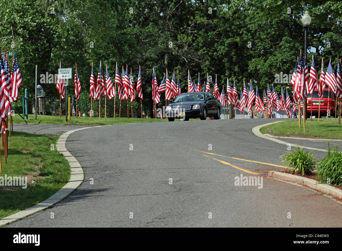 Gedenktag gefeiert in der kleinen Stadt Amerika. Clifton, New Jersey, USA Stockfoto