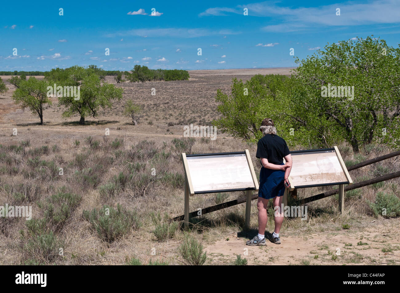 Übersehen Sie, Sand Creek Massacre National Historic Site, Eads, Colorado. Stockfoto