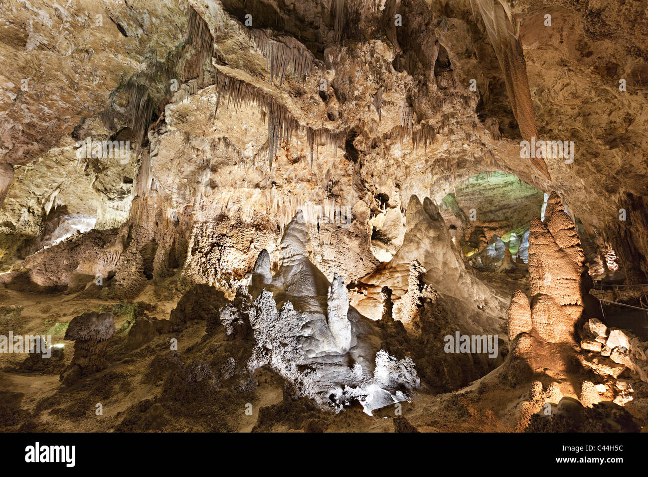 Höhlenformationen Sie in Carlsbad Caverns New Mexico USA Stockfoto