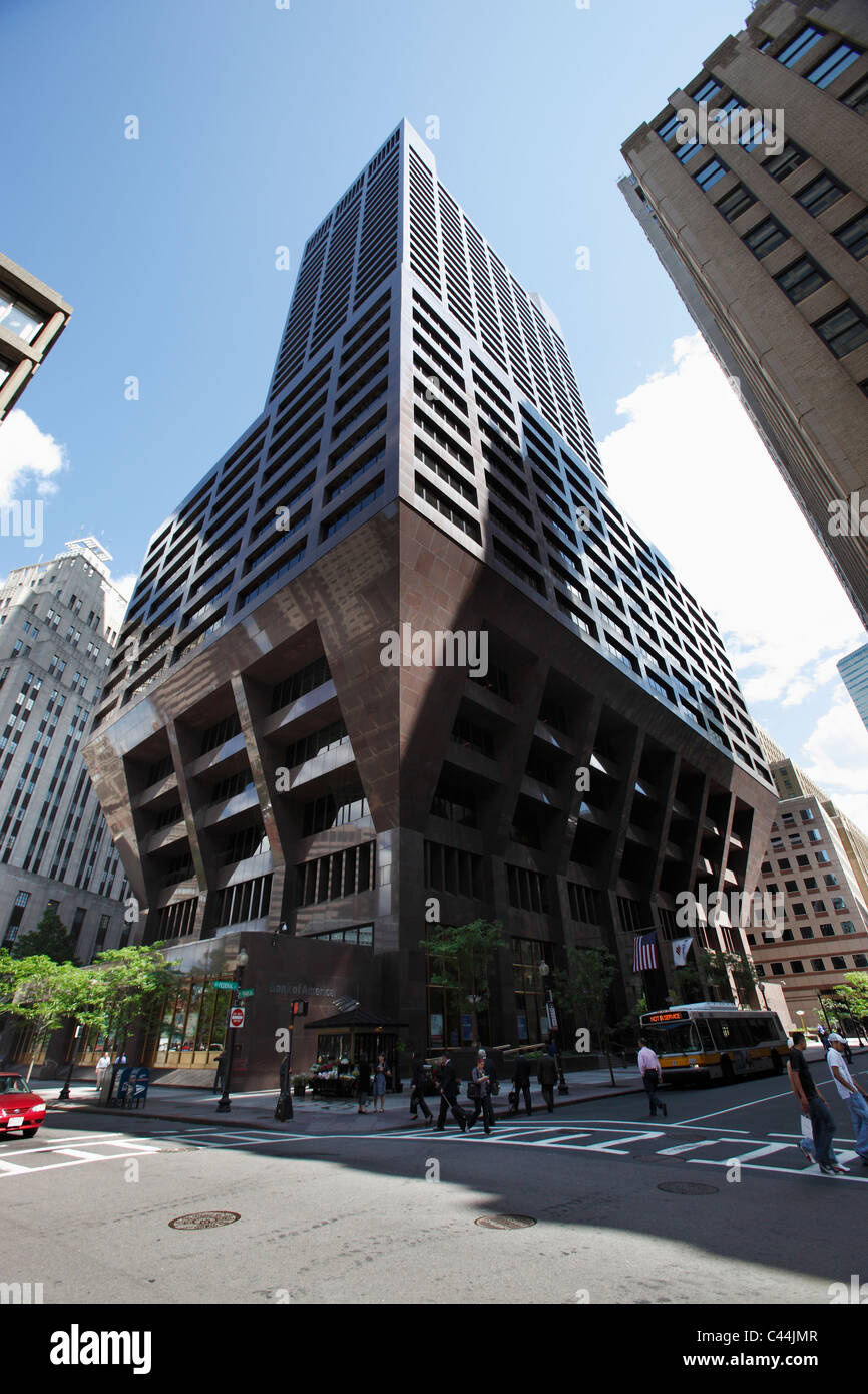 Gebäude der Innenstadt von Boston Massachusetts 100 Federal Street bank Stockfoto