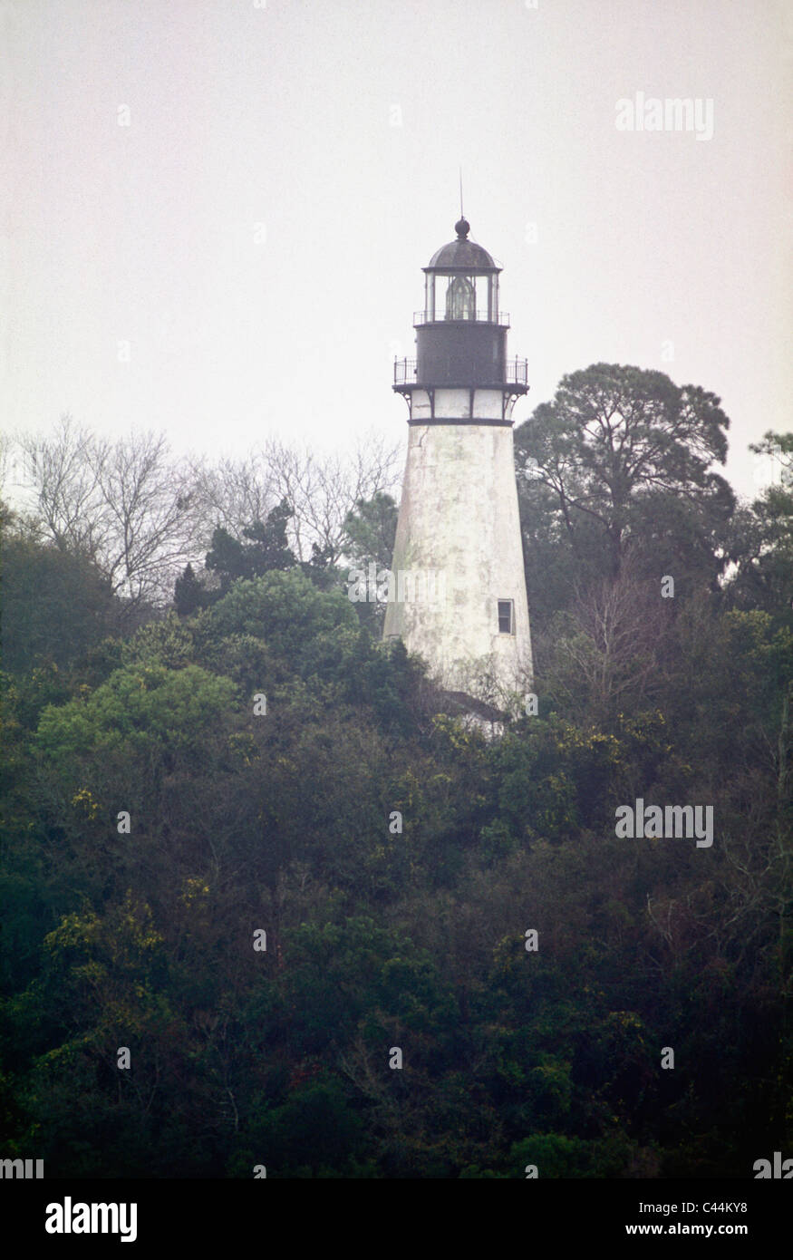 Amelia Island Lighthouse in Nassau County, Florida Stockfoto