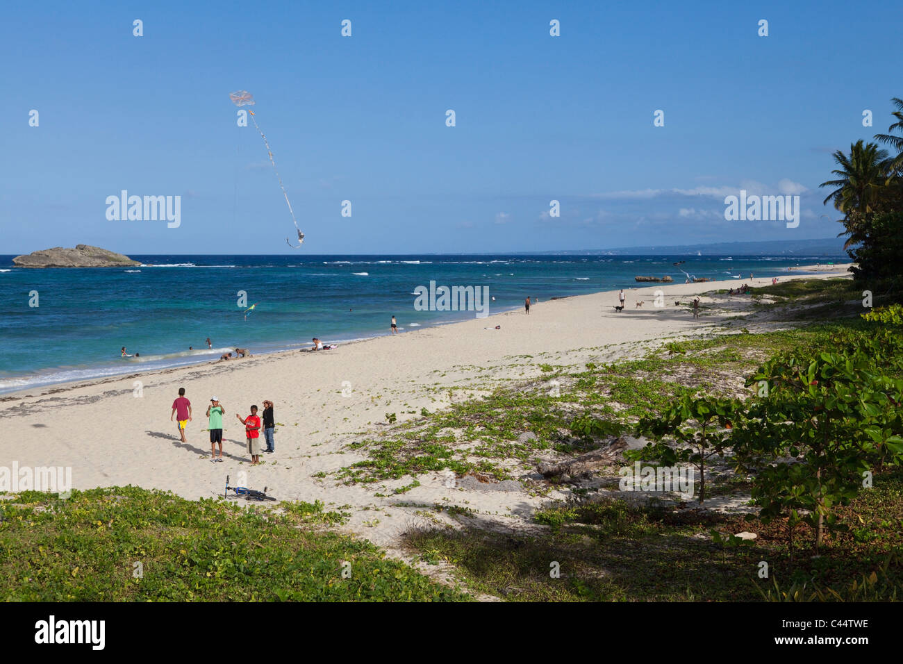 Strand von Puerto Plata, Dominikanische Republik Stockfoto