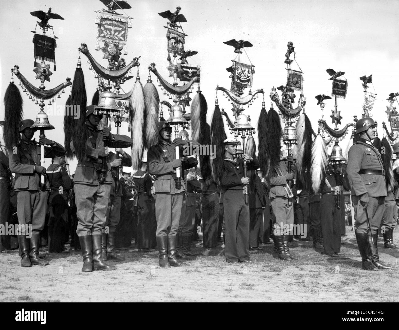 Proben für ein Konzert der US-Streitkräfte auf dem Testgelände in Döberitz, 1937 Stockfoto