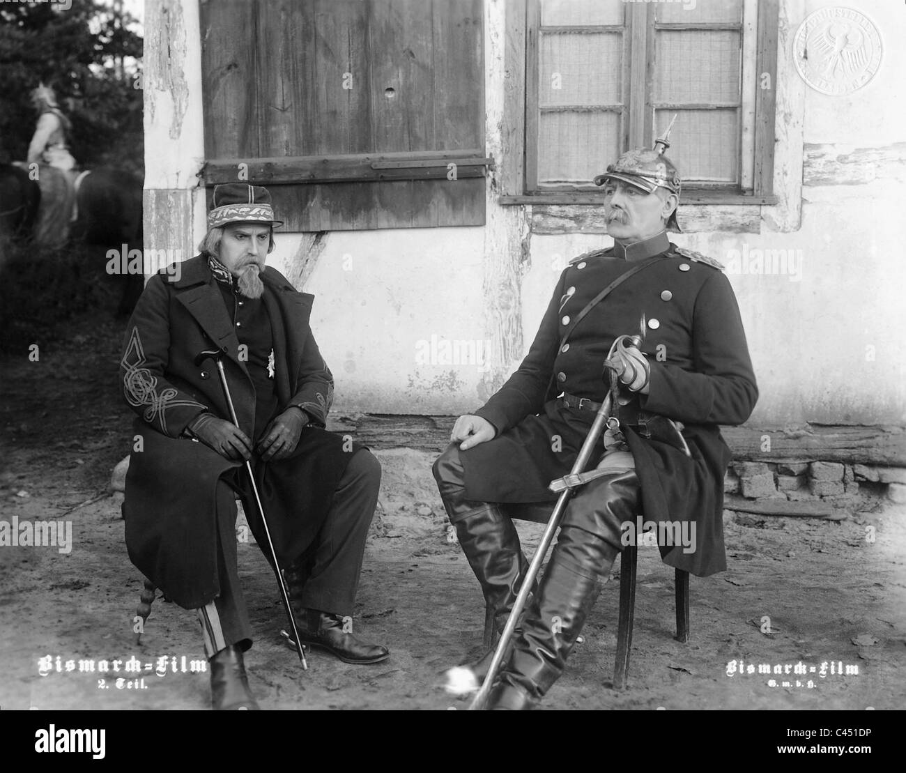 Szene aus "Bismarck Teil 2' Stockfoto