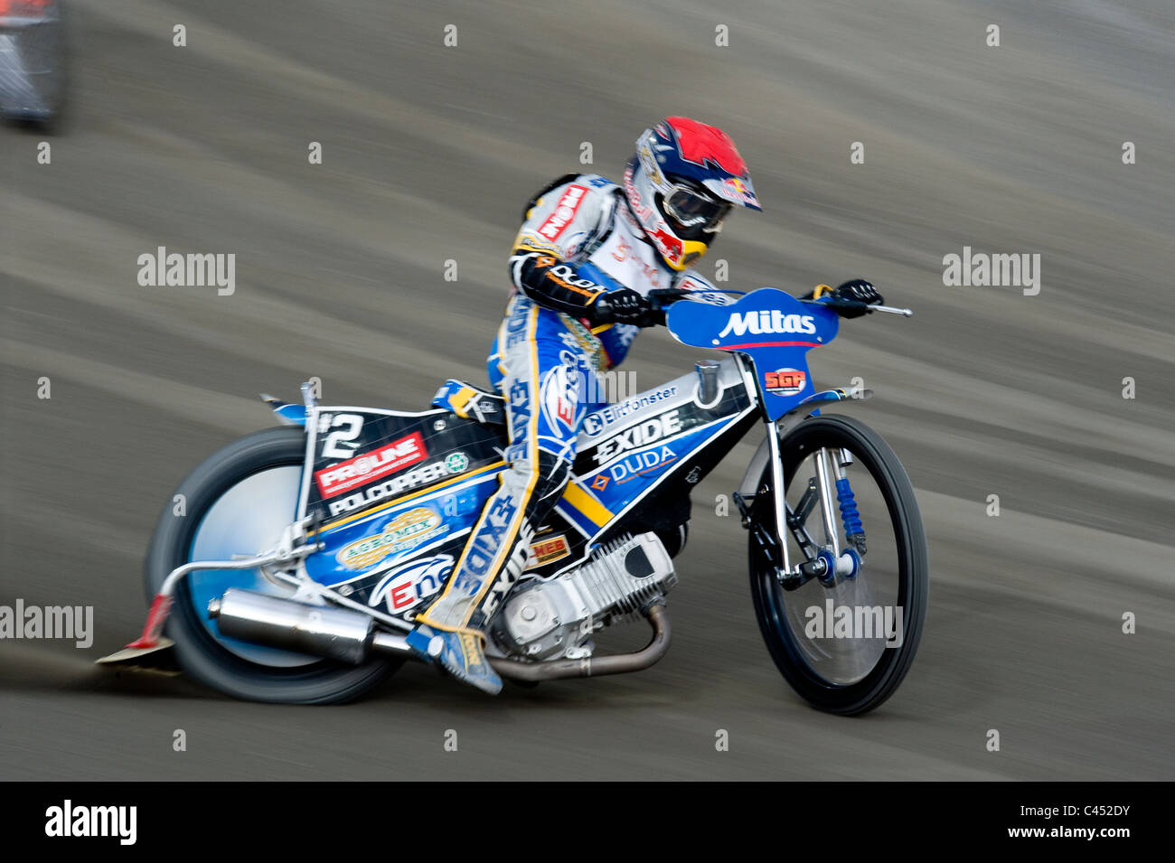 Speedway Grand Prix 2011 Prag, Hampel Jaroslaw (Nr. 2) Stockfoto