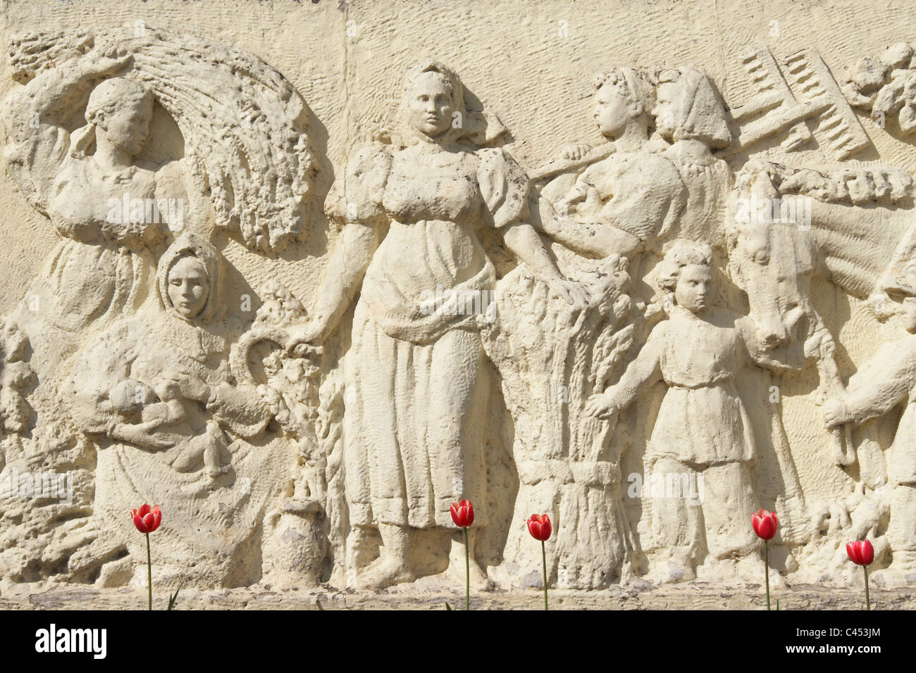 Bas-Relief Stockfoto