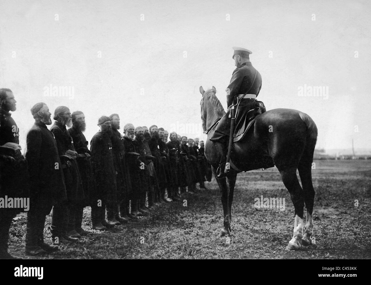 Zar Nikolaus II. in Charkow Stockfoto