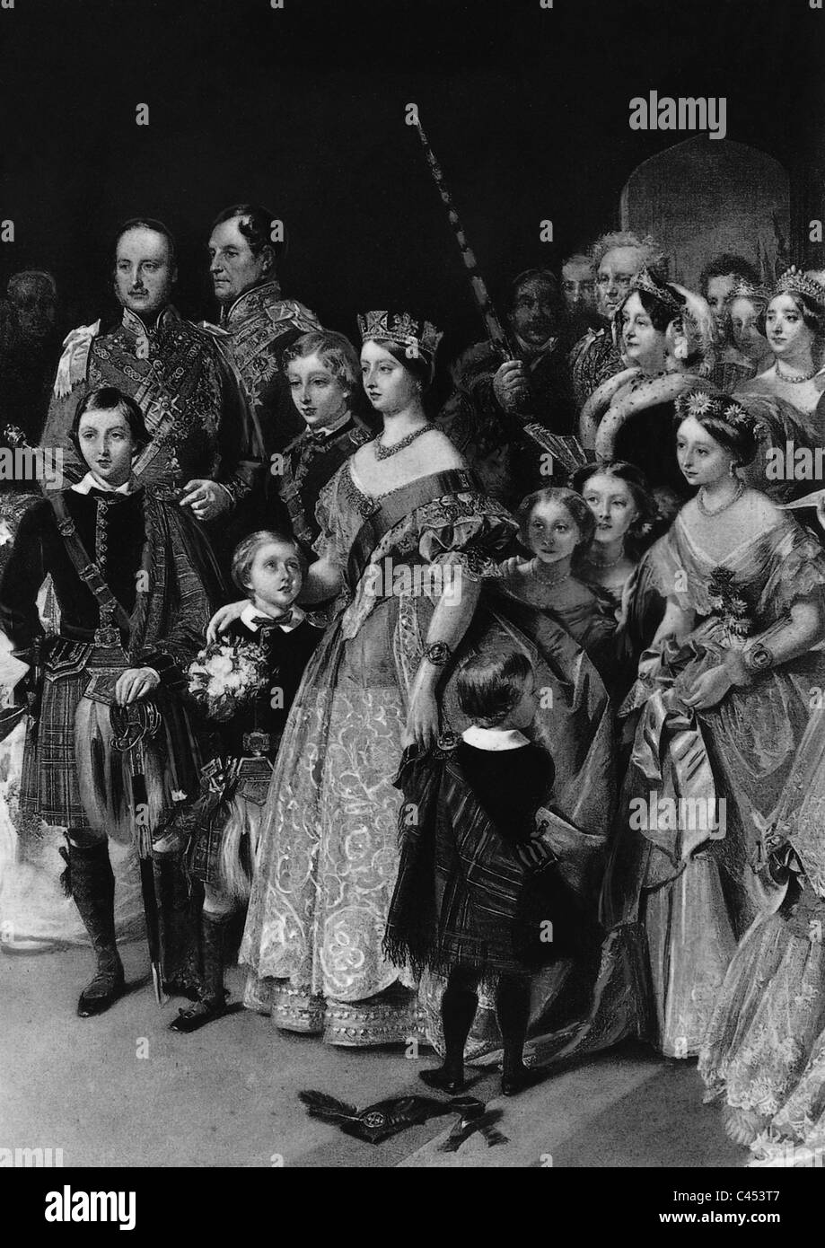 Hochzeit von Prinzessin Victoria Adelaide und preußischen Kronprinzen Friedrich Wilhelm, 1858 Stockfoto