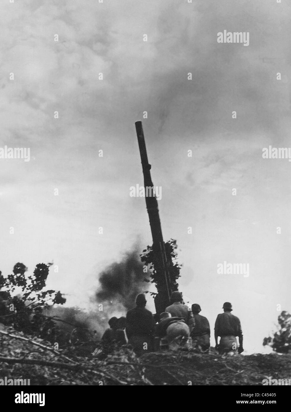 Deutsche Flak in Italien, 1944 Stockfoto