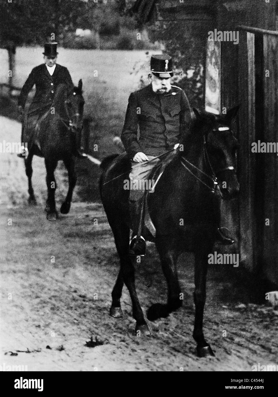 Kaiser Franz Joseph von Österreich auf der Fahrt Stockfoto
