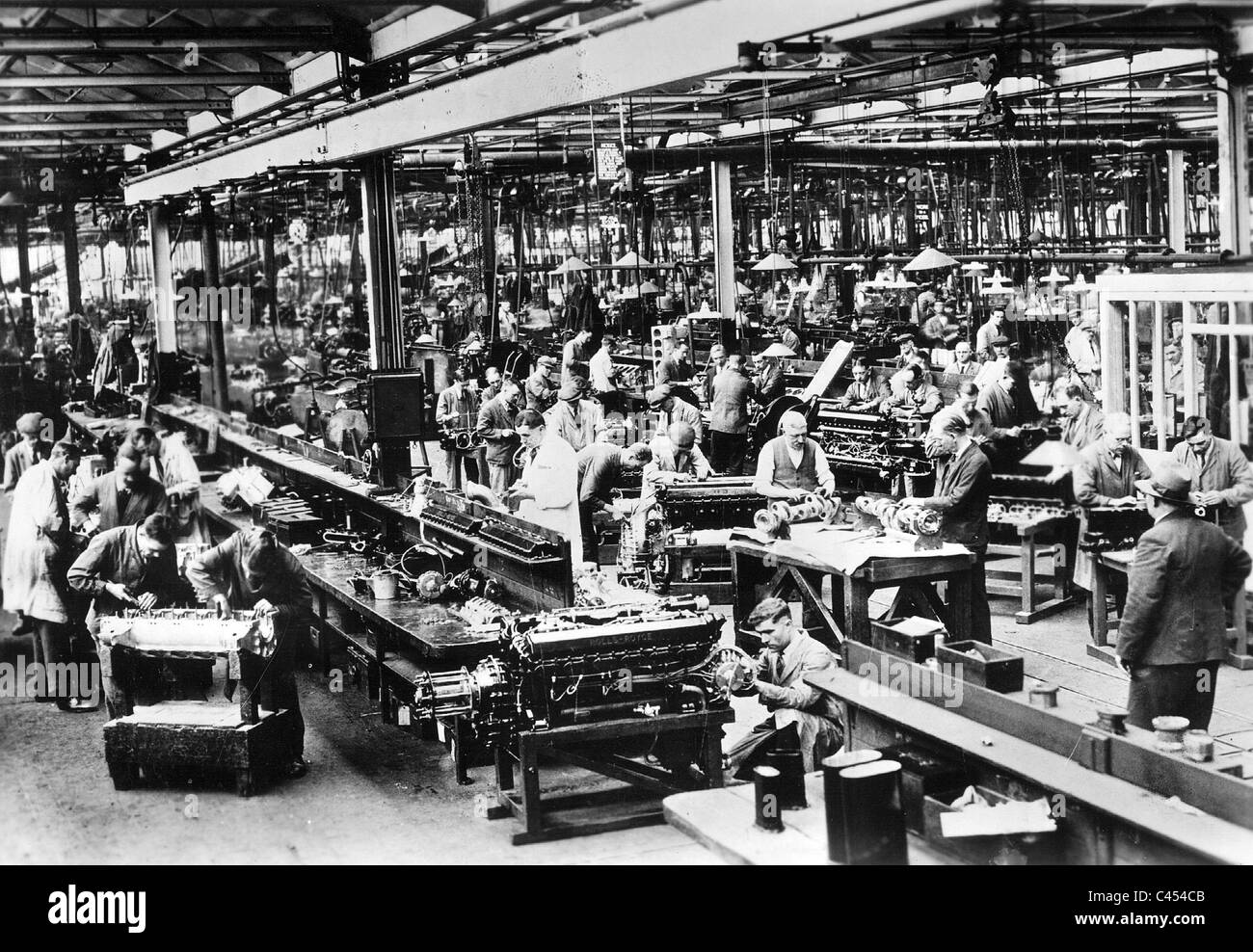 Englische Autoproduktion, 1934 Stockfoto