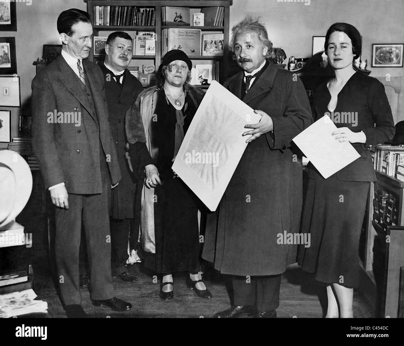 Albert Einstein und Elsa Einstein in New York, 1931 Stockfoto Albert Einstein und Elsa Einstein in New York, 1931 Stockfoto