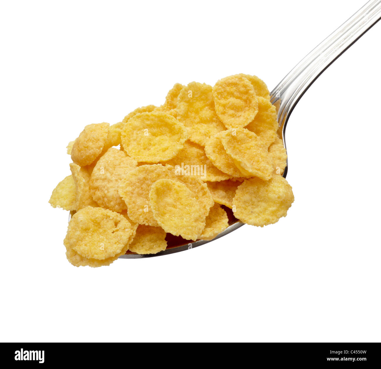 Nahaufnahme von Cornflakes Stockfoto