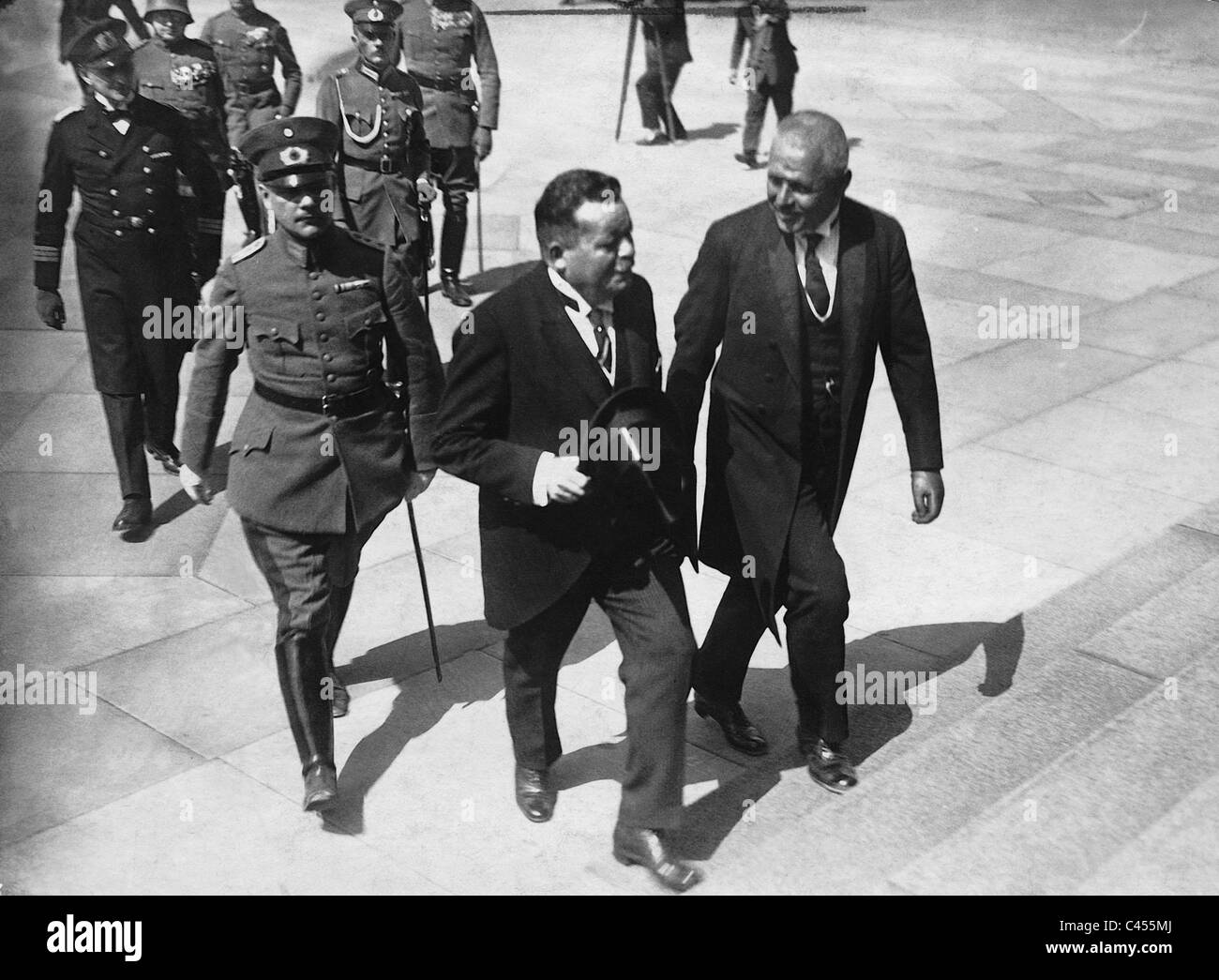 Friedrich Ebert und Otto Gessler, 1924 Stockfoto