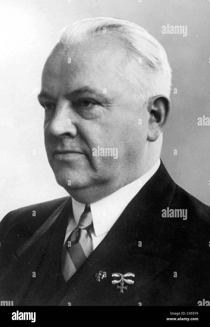 Porträt des Vorsitzenden des deutschen I.G. Farben Stockfoto