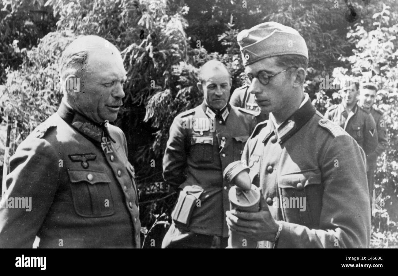 Heinz Guderian während eines Radiointerviews, 1941 Stockfoto