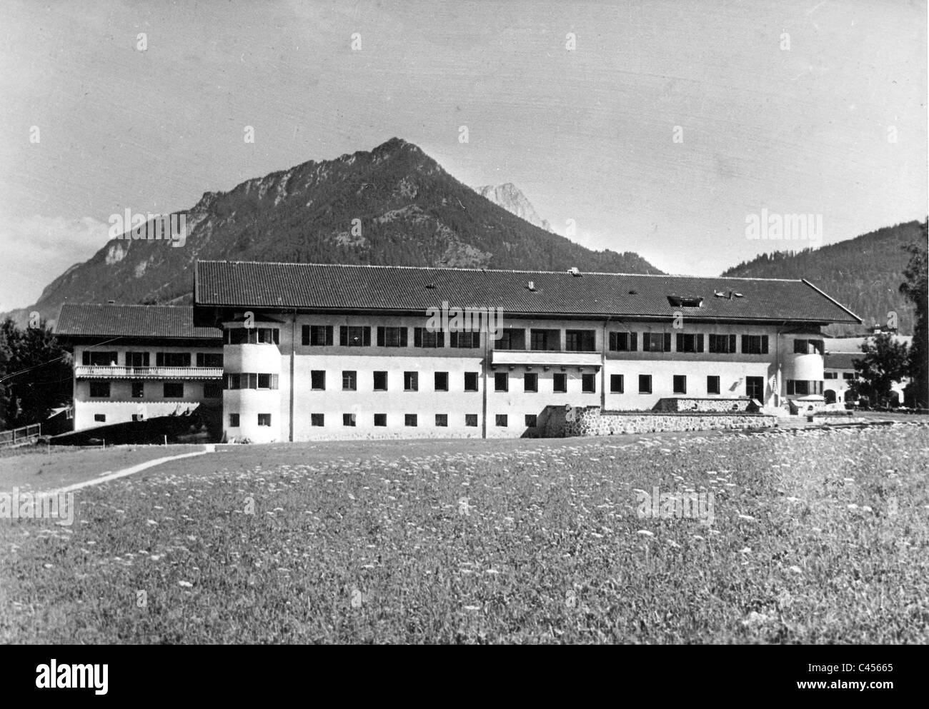 Bürogebäude der Reichskanzlei in Berchtesgaden Stockfoto