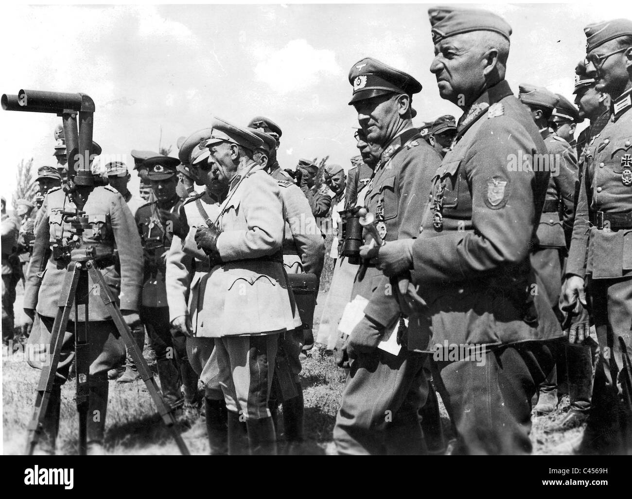 Manstein mit türkischen Militärmission an der Ostfront Stockfoto