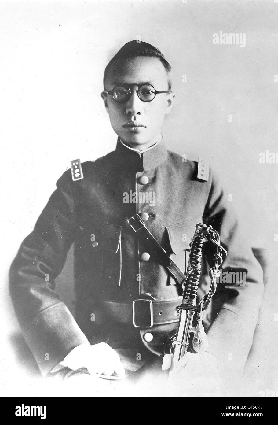 Die ausgewiesenen Kaiser von Manchukuo, Aisin-Gioro Puyi, 1934 Stockfoto