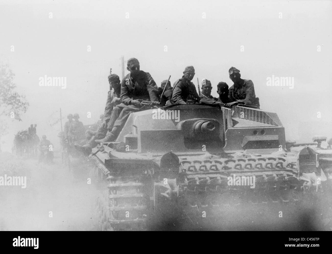 Deutsche StuG III an der Ostfront, 1941 Stockfoto