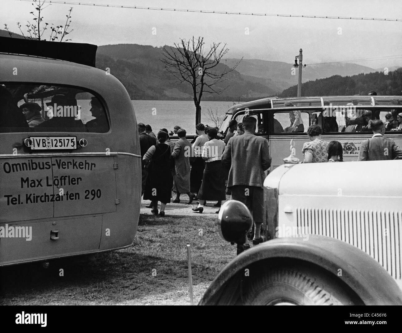 KdF Urlauber am Titisee, 1938 Stockfoto