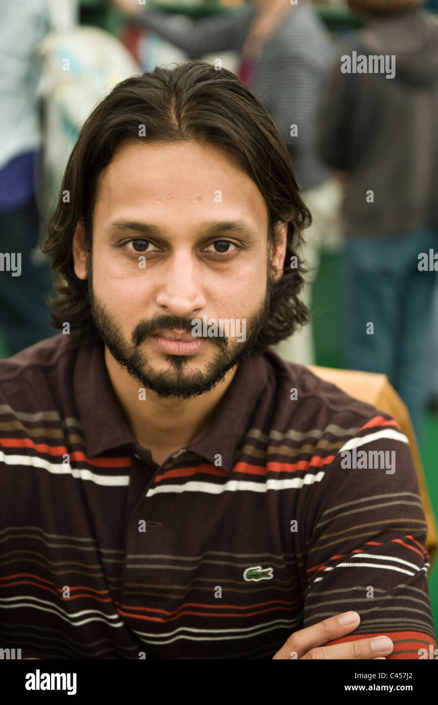 Rahul Bhattacharya indischen Journalisten und Autor abgebildet bei Hay Festival 2011 Stockfoto