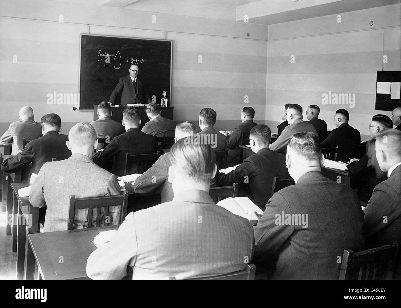Lektion in einem Polizei-Akademie, 1931 Stockfoto