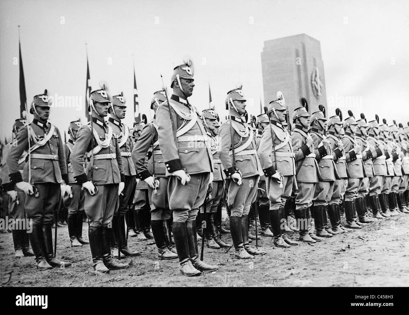 Polizei in Parade-Uniformen, 1937 Stockfoto