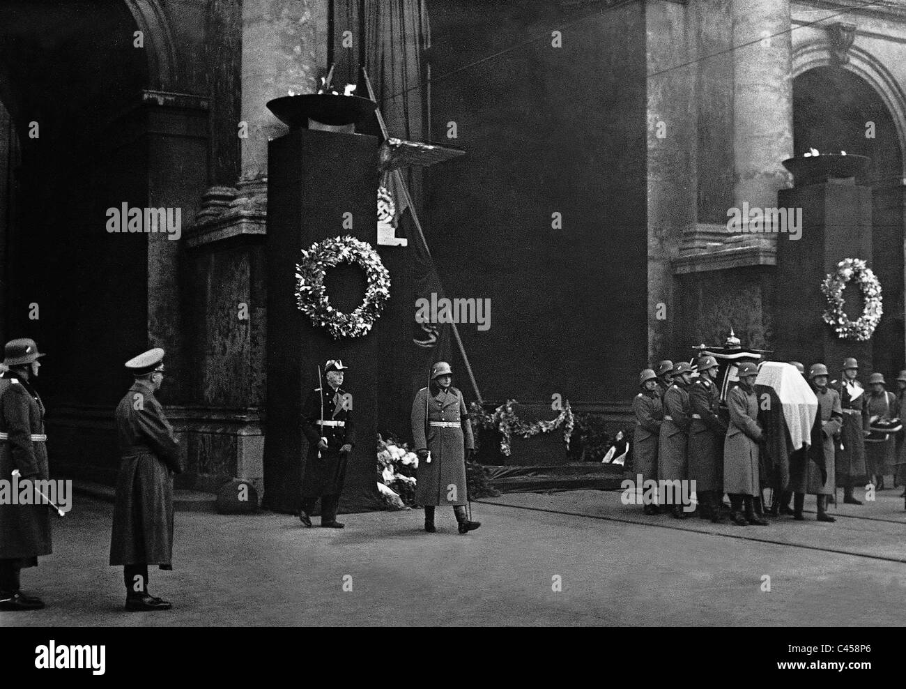 Staatlichen Begräbnis von Erich Ludendorff, 1937 Stockfoto