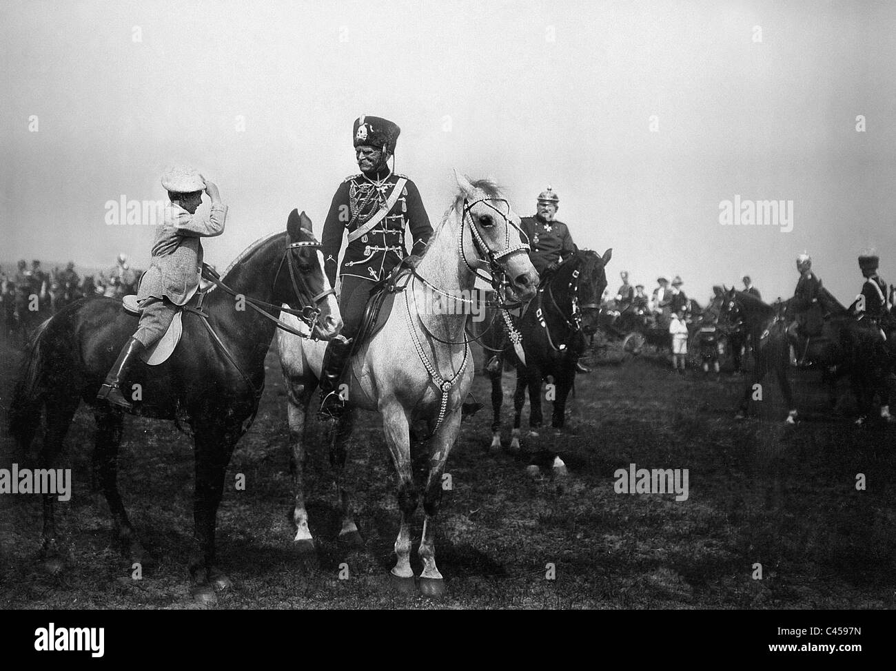 Prinz Wilhelm von Preußen und August von Mackensen, 1913 Stockfoto