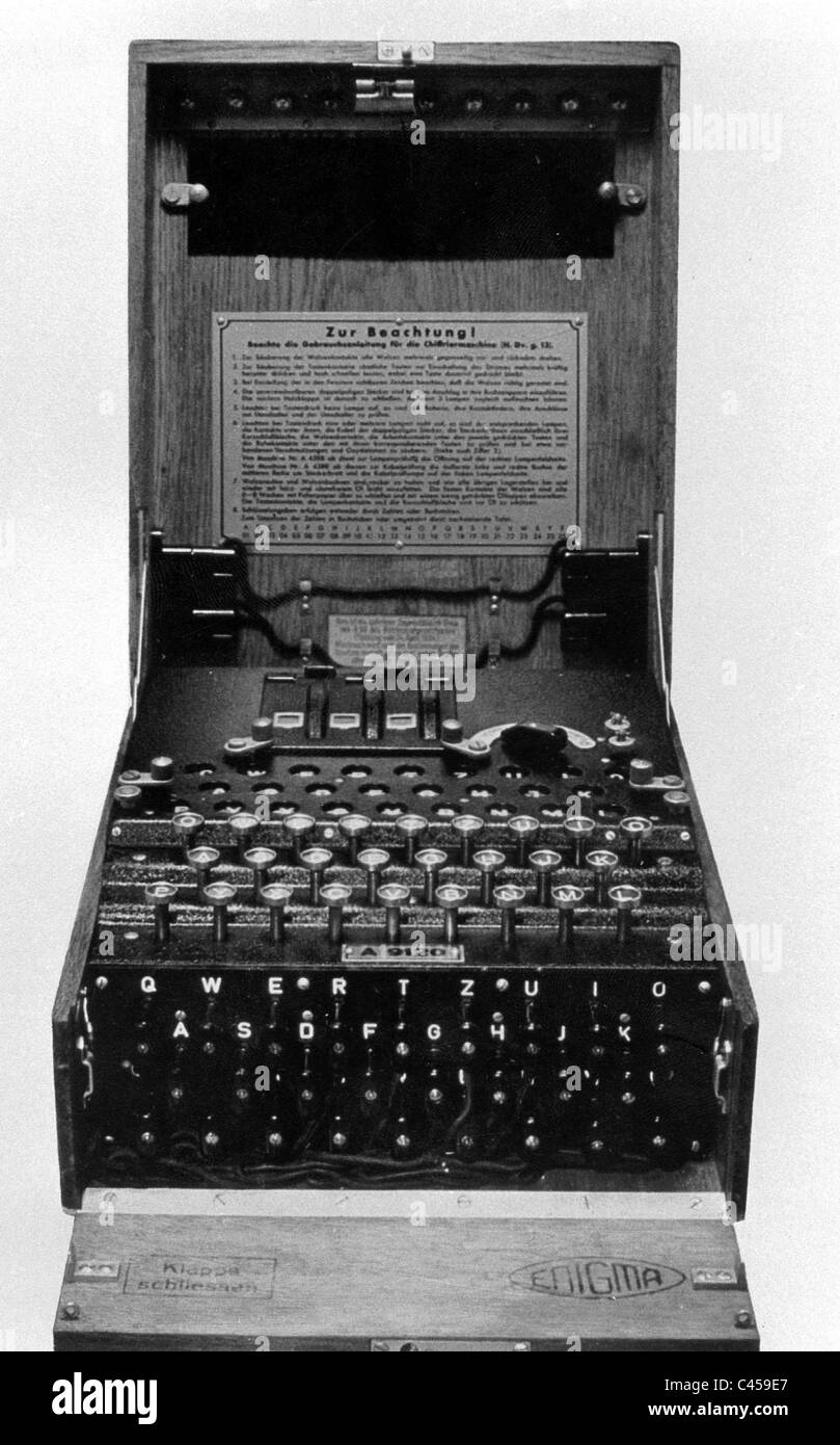 Codierung Maschine "Enigma" Stockfoto