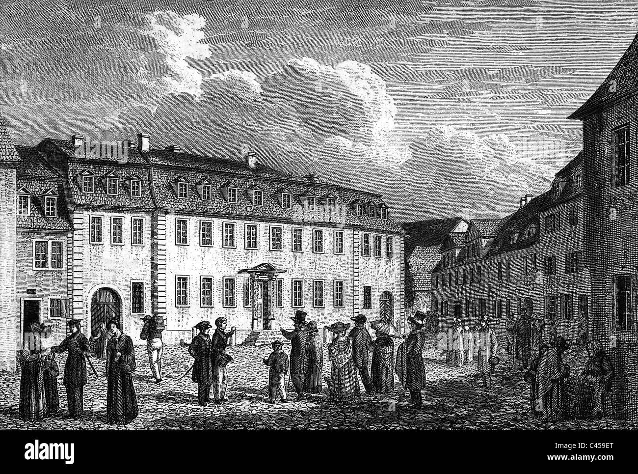 Haus am Frauenplan in Weimar Goethes Stockfoto