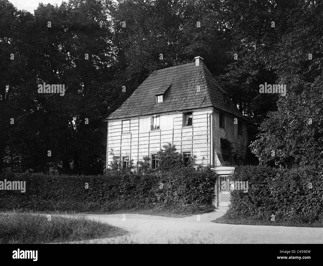 Gartenhaus von Goethe in Weimar Stockfoto