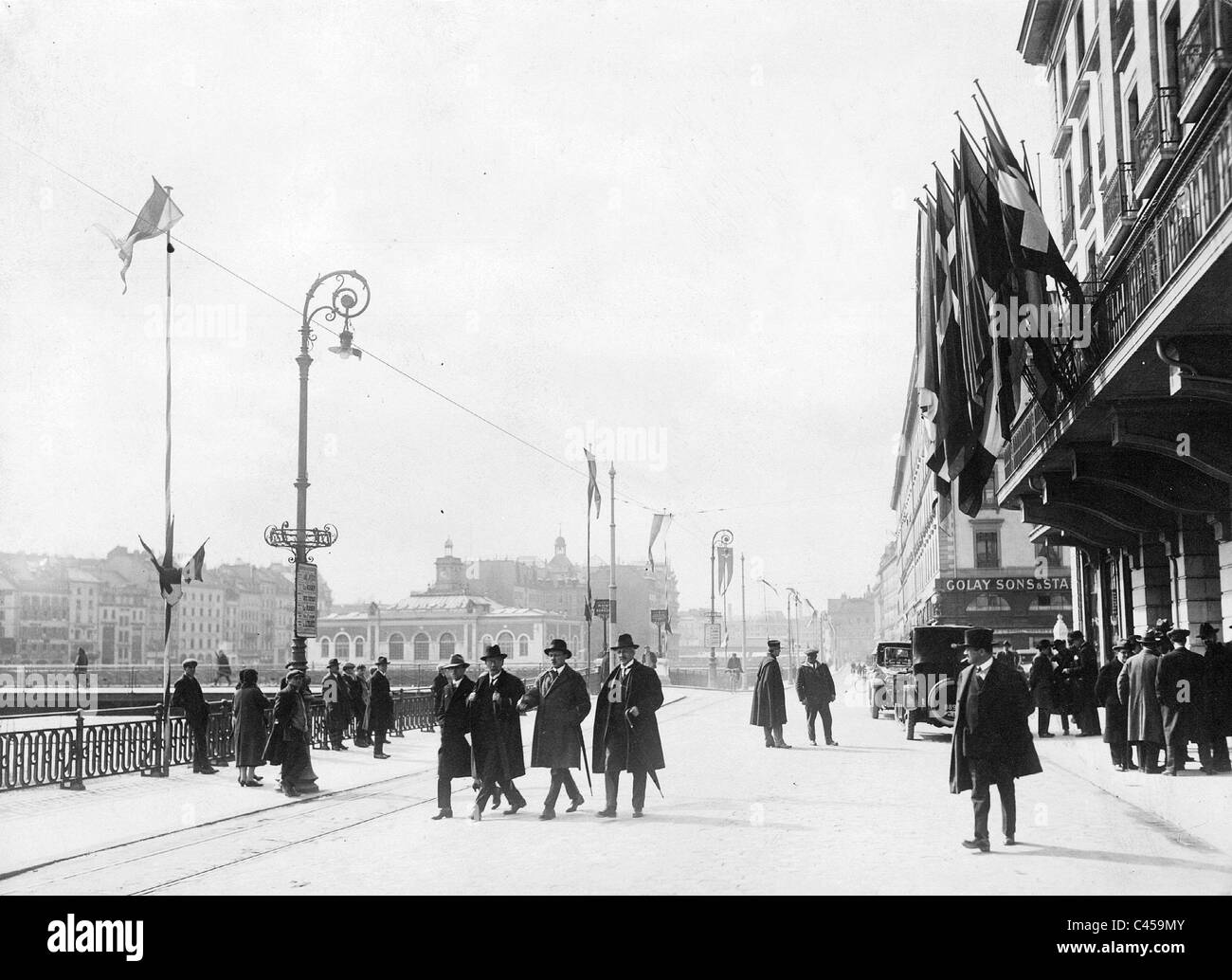 Genf in der ersten Sitzung des Völkerbundes, 1920 Stockfoto