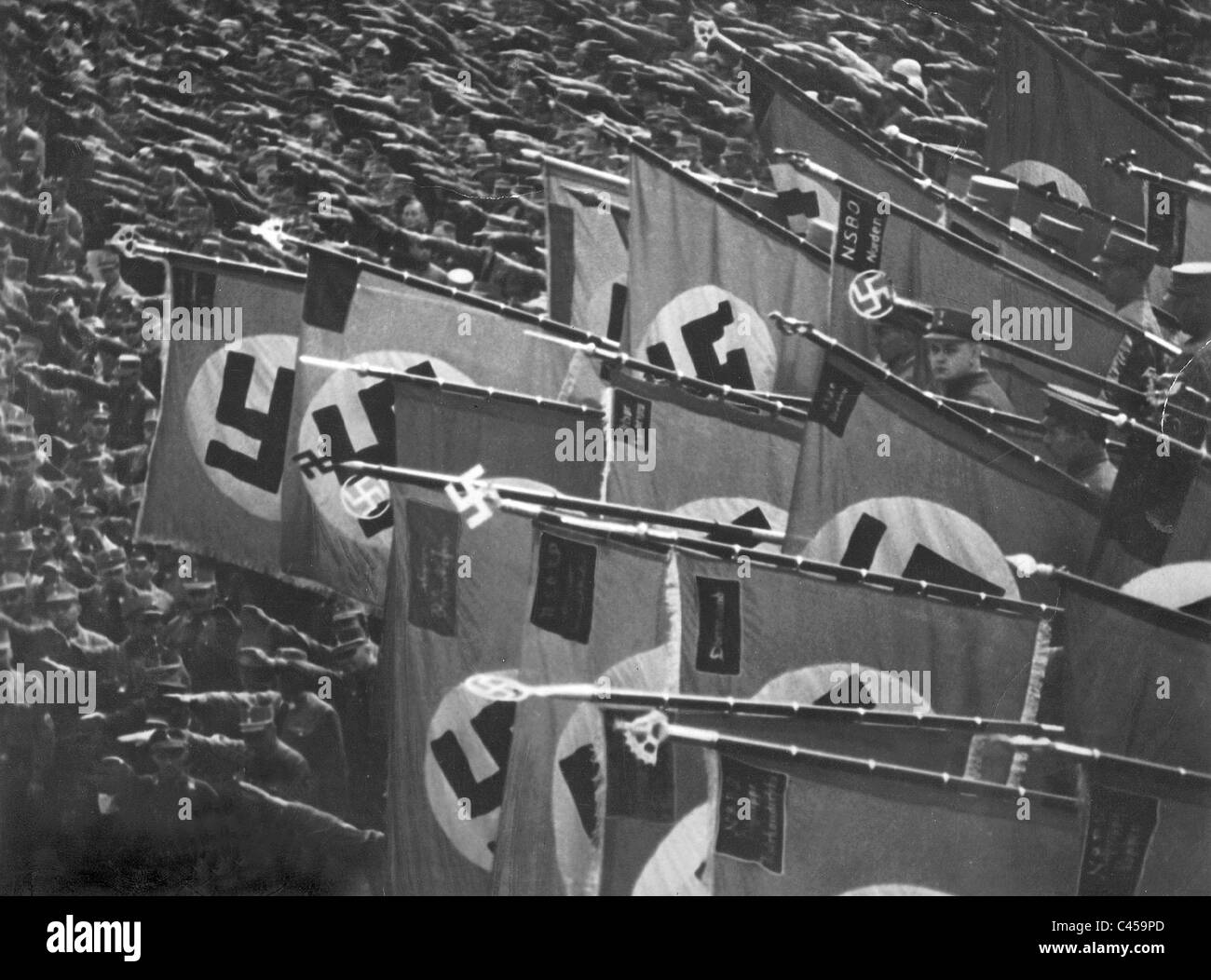 Szene aus Triumph des Willens, 1934 Stockfoto