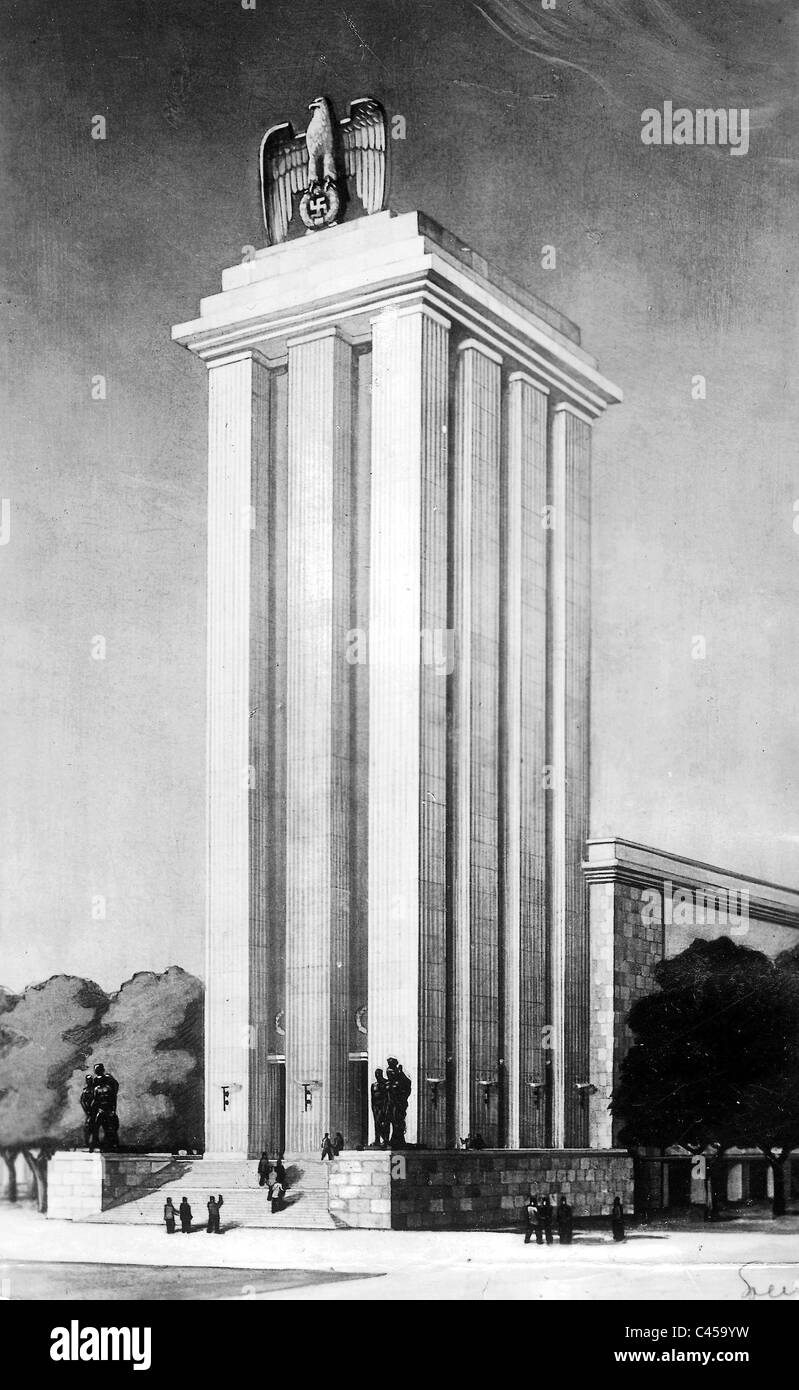 "Deutsches Haus" für die Weltausstellung in Paris, 1936 Stockfoto