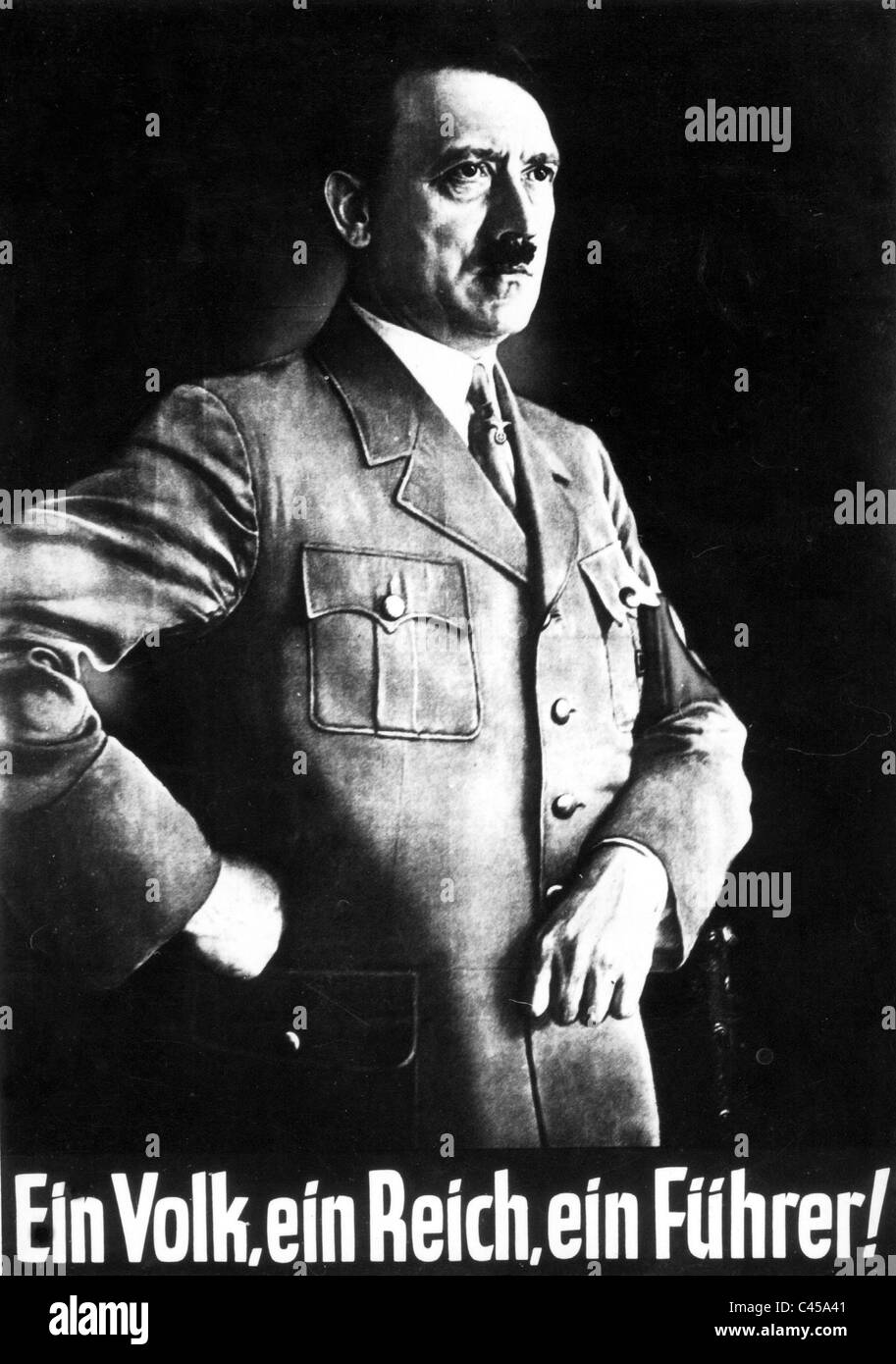 Adolf Hitler-Plakat, "Ein Volk, ein Reich, ein Führer! Stockfotografie -  Alamy