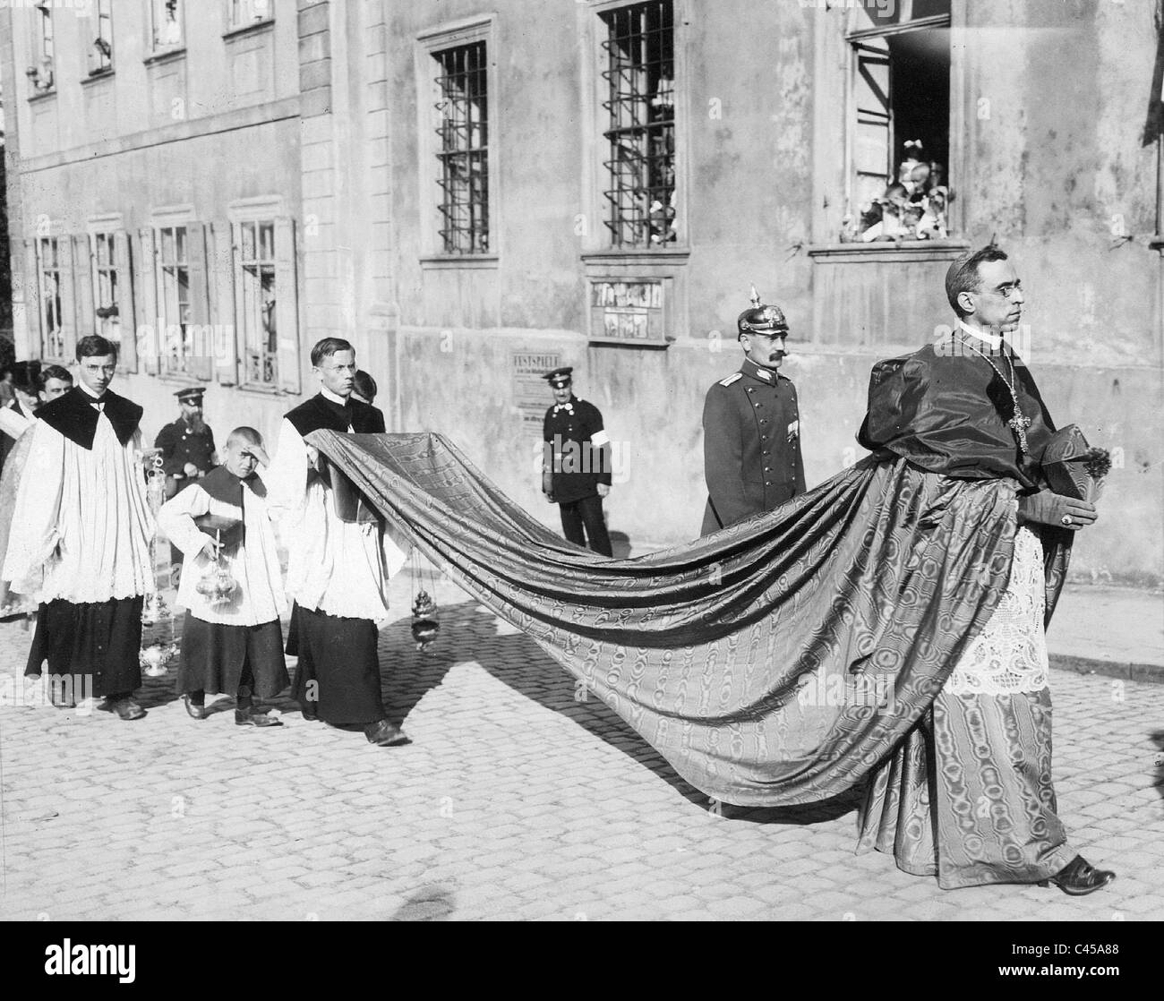 Nuntius Eugenio Pacelli in Bamberg, 1924 Stockfoto