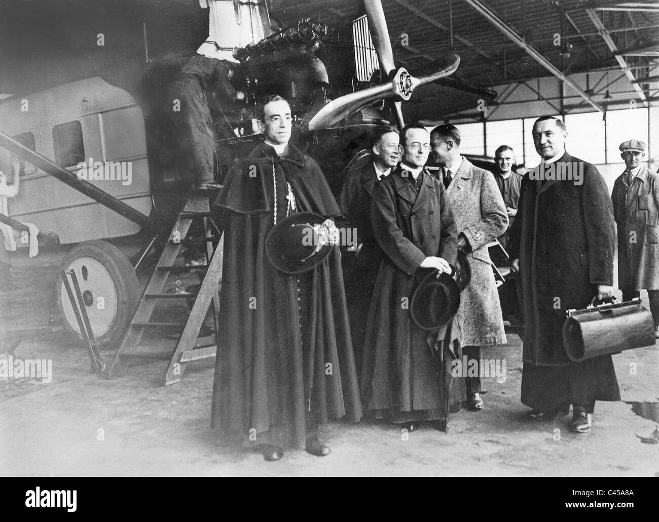 Nuntius Eugenio Pacelli, vor seiner Abreise nach Breslau, 1926 Stockfoto