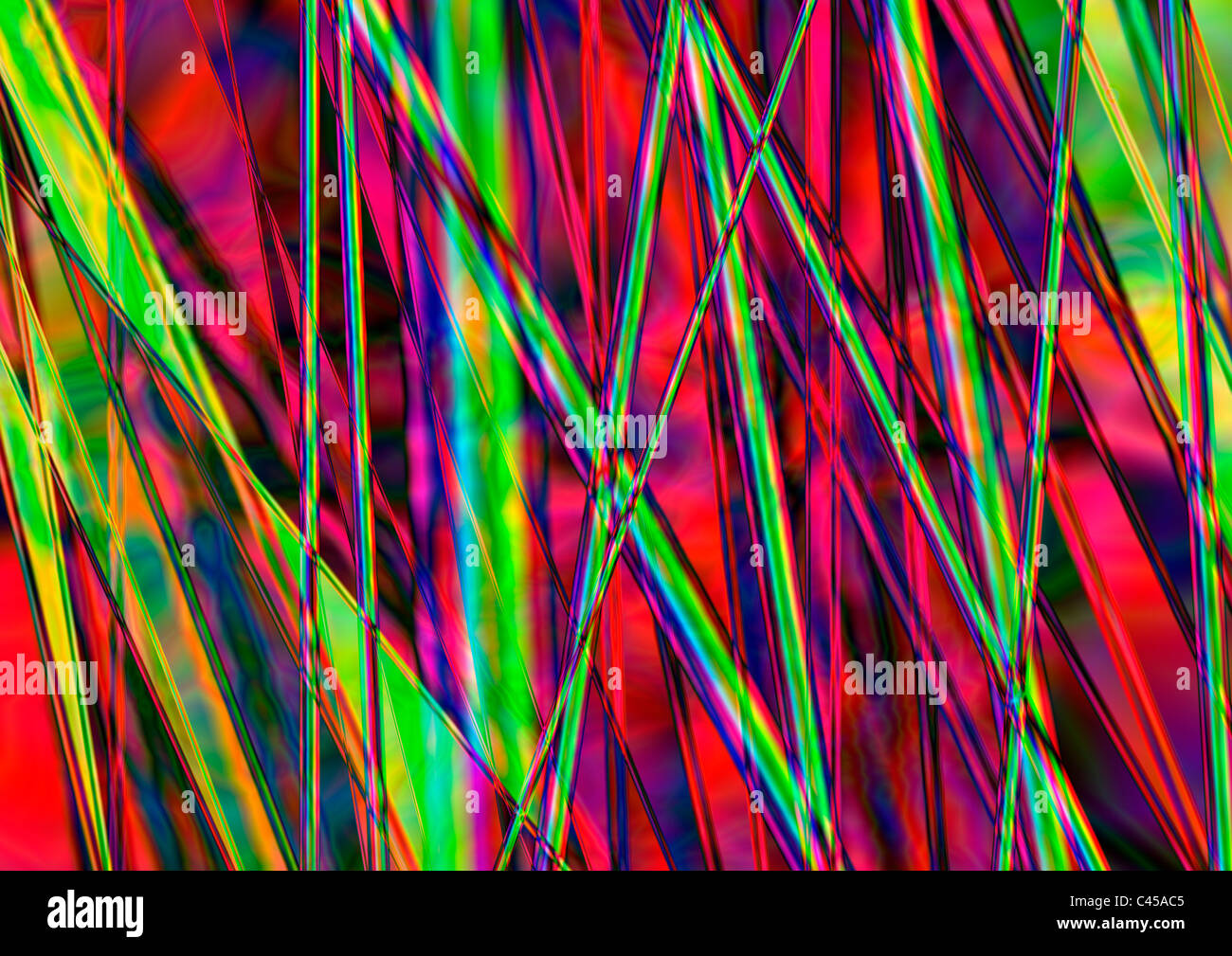 psychedelische Muster, die auf dem Computer erstellt Stockfoto