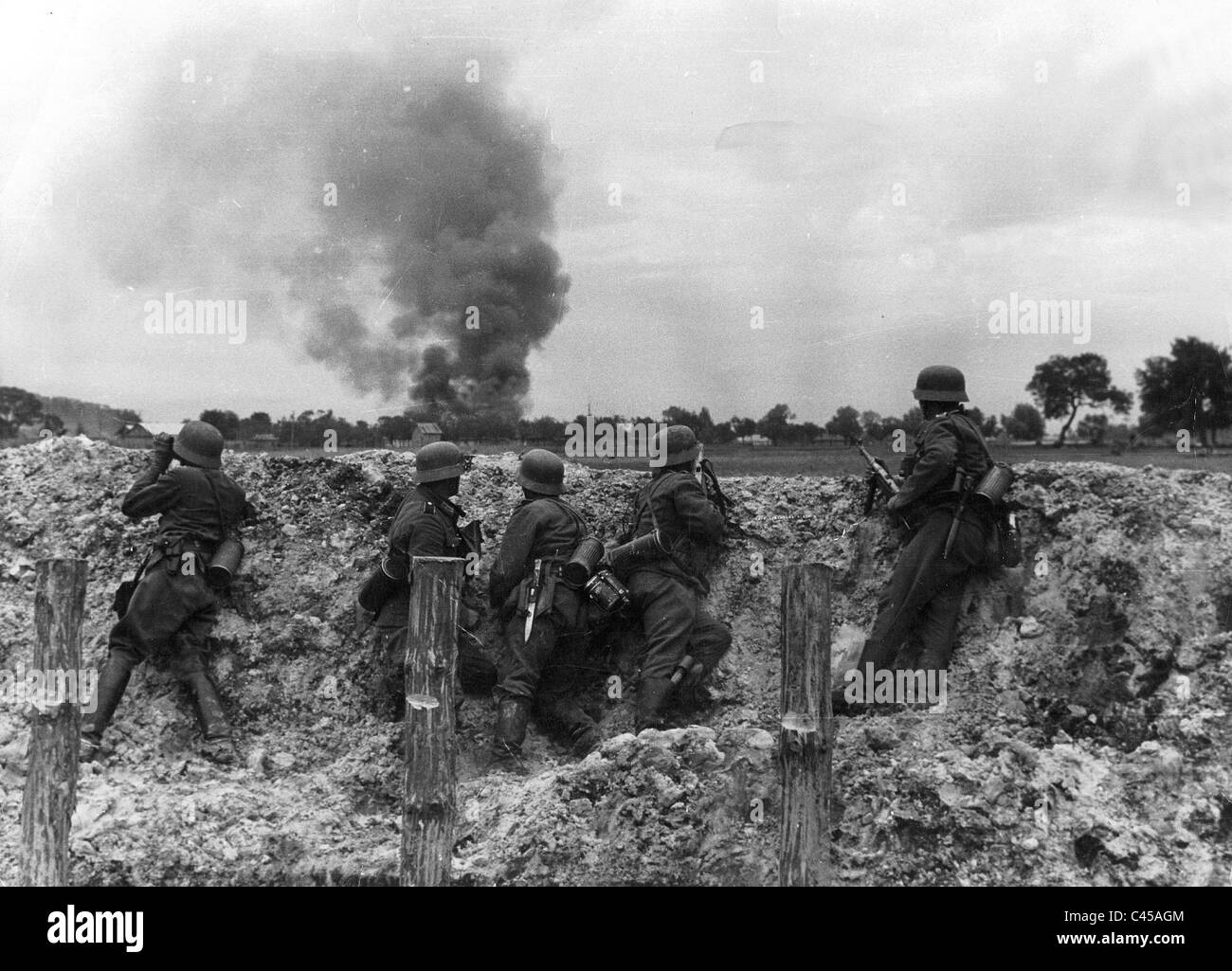 Deutsche Infanterie an der Ostfront, 1941 Stockfoto